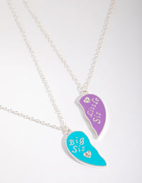 Kids Sister Heart Necklace Set - link has visual effect only