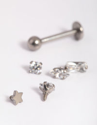 Titanium Cubic Zirconia Flat Back 6-Pack - link has visual effect only