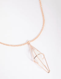 Clear Quartz Cage Necklace - link has visual effect only