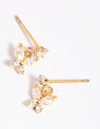 Gold Plated Surgical Steel Butterfly Stud Earrings - link has visual effect only