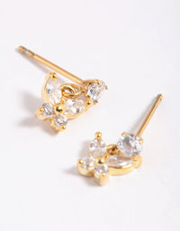 Gold Plated Surgical Steel Butterfly Stud Earrings - link has visual effect only