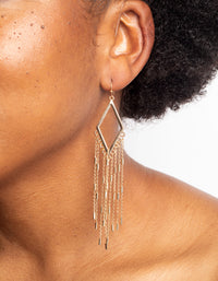 Gold Kite Drop Earrings - link has visual effect only