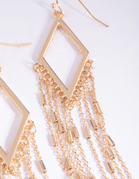 Gold Kite Drop Earrings - link has visual effect only