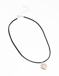 Silver Rose Quartz Rope Necklace - link has visual effect only