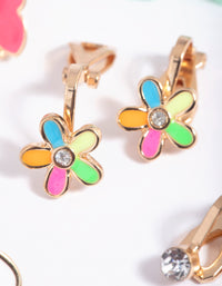 Kids Heart Clip On Earrings - link has visual effect only