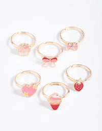 Kids Dessert Bow Rings - link has visual effect only