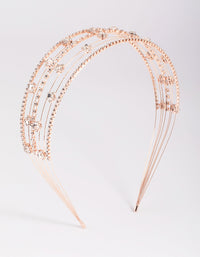 Rose Gold Diamante Star Headband - link has visual effect only