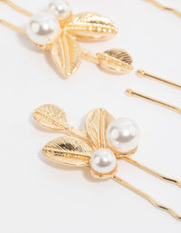 Gold Leaf & Pearl Pin Pack - link has visual effect only