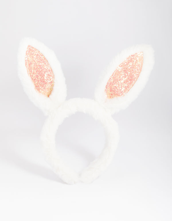 Kids Glitter Bunny Headband