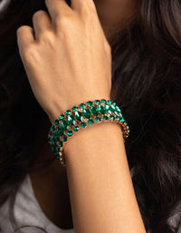 Green Marquise Bracelet - link has visual effect only