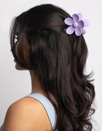 90s Purple Daisy Flower Claw Clip - link has visual effect only