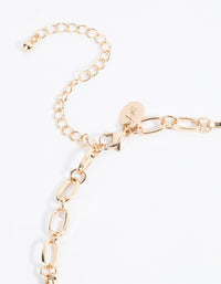 Gold Chain Statement Necklace - link has visual effect only