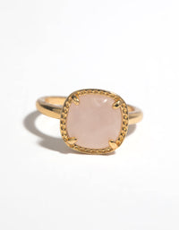 Gold Semi-Precious Stone Ring - link has visual effect only