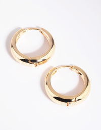 Gold Huggie Hoop Earrings - link has visual effect only