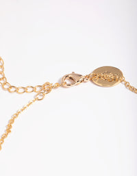 Gold Plated Rose Quartz & Freshwater Pearl Anklet - link has visual effect only