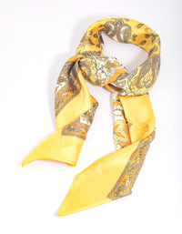 Yellow Paisley Bandana Hair Scarf - link has visual effect only