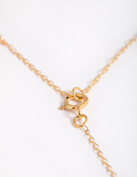 Gold Plated Sterling Silver Crystal Necklace - link has visual effect only