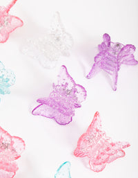 Kids Glitter Butterfly Mini Claw Clip Pack - link has visual effect only