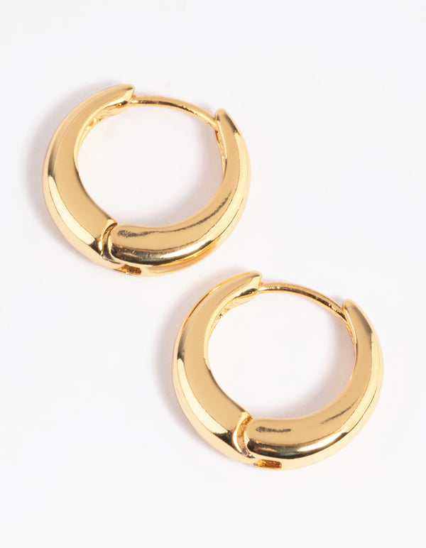 Gold Plated Small Huggie Hoop Earrings - Lovisa