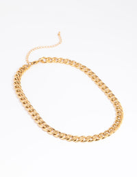 Gold Plated Stainless Steel Chunky Chain Necklace - link has visual effect only