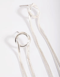 Silver Looped Drop Earrings - link has visual effect only