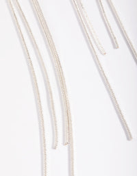 Silver Looped Drop Earrings - link has visual effect only