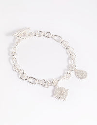 Silver Celestial Coin Toggle Bracelet - link has visual effect only