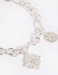 Silver Celestial Coin Toggle Bracelet - link has visual effect only