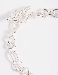 Silver Celestial Coin Toggle Bracelet - link has visual effect only