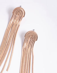 Rose Gold Waterfall Drop Earrings - link has visual effect only