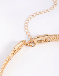 Gold Tattoo Choker - link has visual effect only