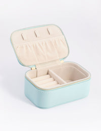 Turquoise Rectangular Jewellery Box - link has visual effect only