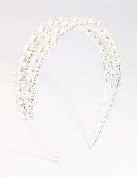 Silver Pearl Headband - link has visual effect only