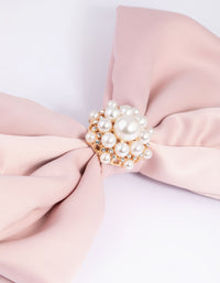 Blush Pearl Bow Clip - link has visual effect only