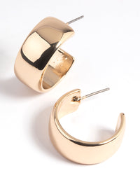 Gold Chunky Hoop Earrings - link has visual effect only