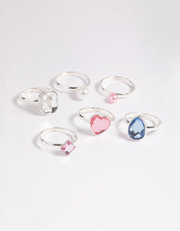 Kids Pearl & Gem Ring 6-Pack - link has visual effect only