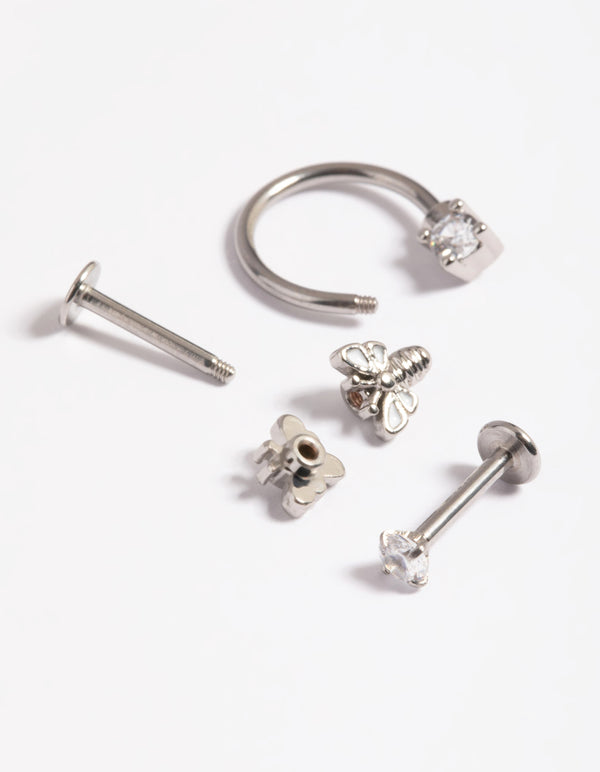 Surgical Steel Bee Stud Earring Pack