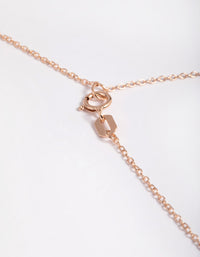 Rose Gold Plated Sterling SIlver Cubic Zirconia Pear Necklace - link has visual effect only