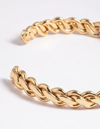 Gold Plated Woven Bracelet - link has visual effect only