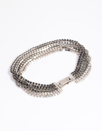 Silver Diamante Ombre Bracelet - link has visual effect only