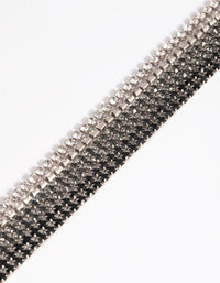 Silver Diamante Ombre Bracelet - link has visual effect only