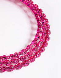 Pink Diamante Necklace - link has visual effect only