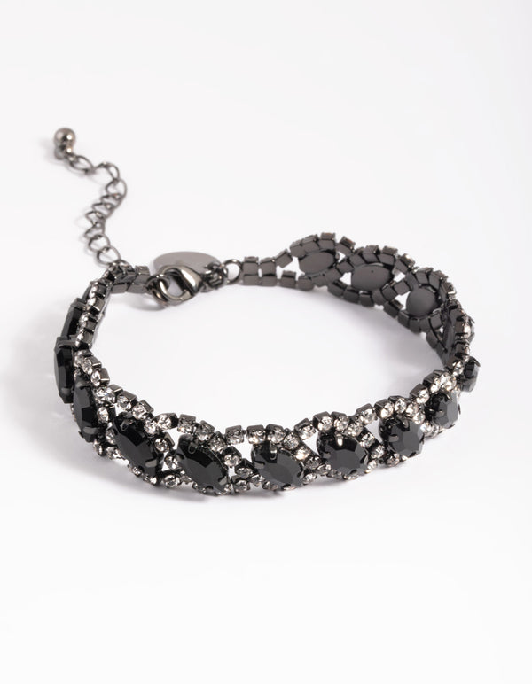 Matte Black Marquise Bracelets