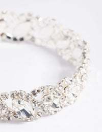 Silver Diamante Marquise Bracelet - link has visual effect only