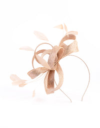 Sinamay Looped Bow Feather Fascinator - link has visual effect only