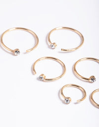 Gold Diamante Faux Ring - link has visual effect only