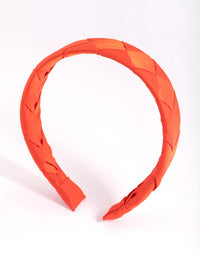 Orange Crossweave Headband - link has visual effect only