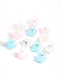 Kids Frosted Flower Claw Clip Pack - link has visual effect only