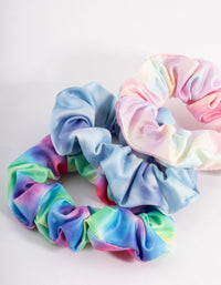 Kids Fabric Tie Dye Ombre Scrunchie Pack - link has visual effect only