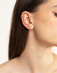 Gold Plated Star & Moon Stud Earring 8-Pack - link has visual effect only